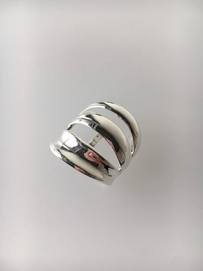 韓國NYU 復古金屬三爪不規則髮扣髮飾2