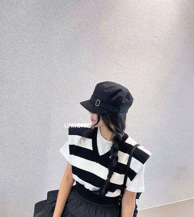 韓國 UNI 休閒百搭皮帶軍帽4
