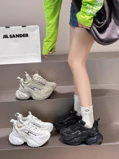 韓國 VBIN 2.0 鱷胎坦克老爹鞋 (女)1