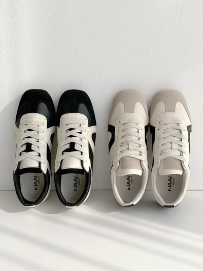 韓國 NAA 真皮麂皮杜泊德訓休閒女鞋2