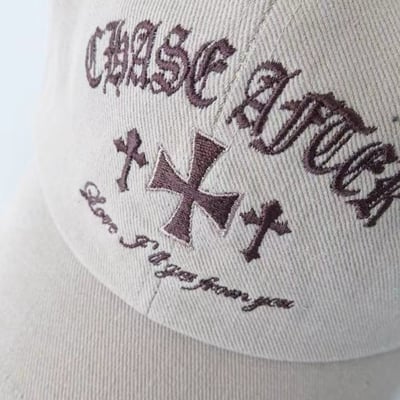 韓國UNI  復古視覺十字刺繡棒球帽7