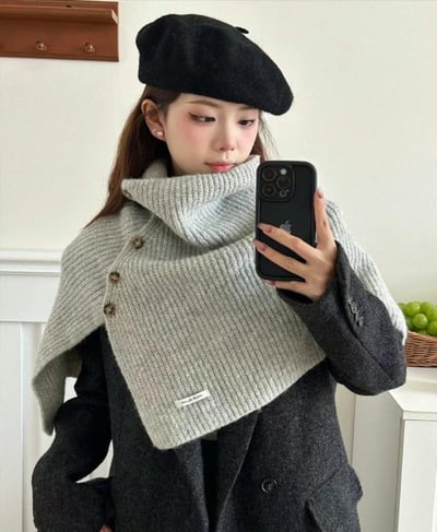 正韓EBA慵懶系針織披肩4