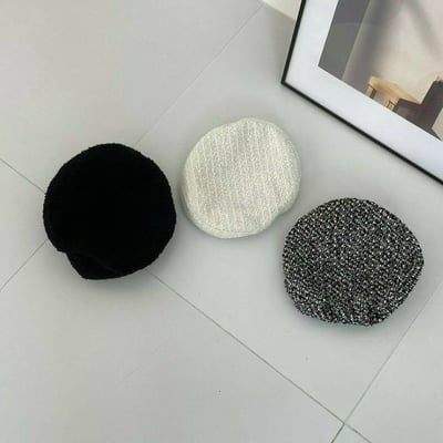 韓國UNI小香復古毛倪平頂帽6