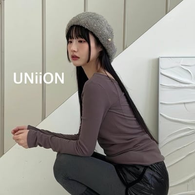 正韓UNI金扣毛呢貝雷帽5