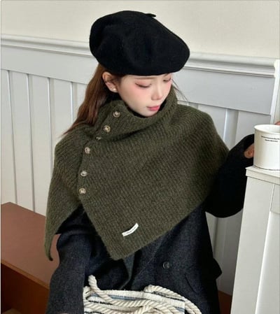 正韓EBA慵懶系針織披肩2