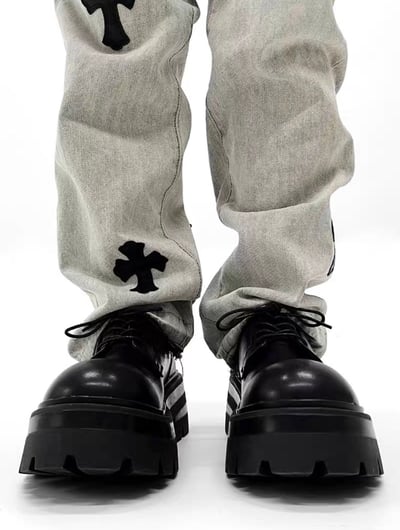 韓國 VBIN  七公分厚底鋸齒德比鞋2