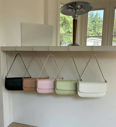 韓國TRO 高級感極簡法式法棍腋下手提包6