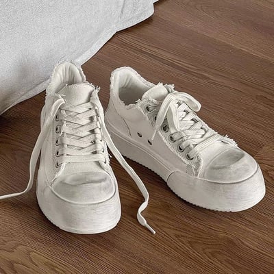 韓國 VBIN 男女款髒髒翹鼻帆布鞋12