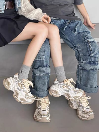 韓國 AL 六公分焰炎旋風老爹鞋 (女)8