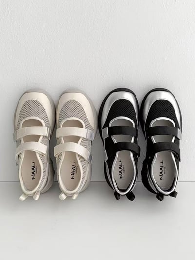 韓國 NAA 真皮兔兔洞洞休閒運動女鞋3