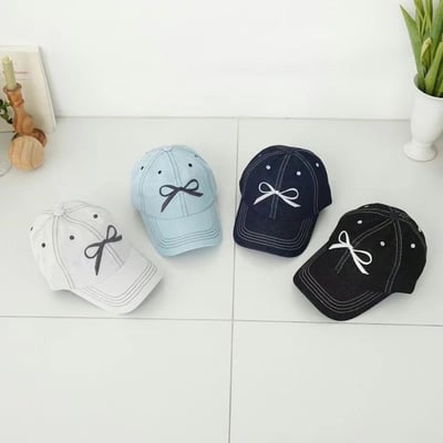 韓國 NU 簡約單寧刺繡單結棒球帽9