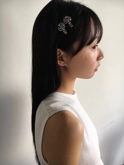 韓國NYU 歐洲法式復古玫瑰髮夾1