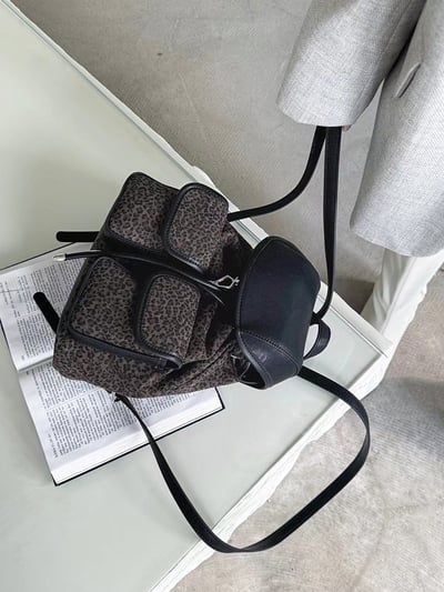 韓國爆款豹紋後背包4