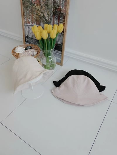 韓國 UNI 雲邊抽繩防曬盆帽夫帽2