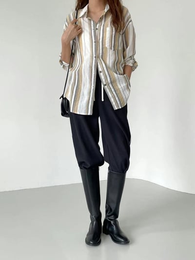 韓國ELF基本款 全素低跟剪頭長靴4