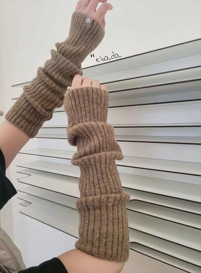 正韓針織兩用襪套&袖套(內含羊毛)5