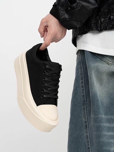 韓國 VBIN 四公分啞光厚底板鞋13