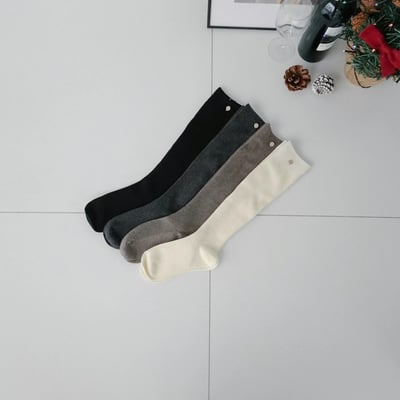 正韓UNI金扣小腿襪8