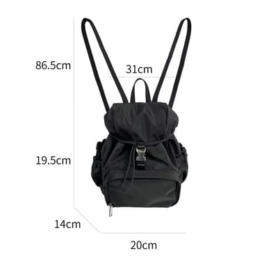 韓國TRO 日常休閒牛津尼龍後背包9