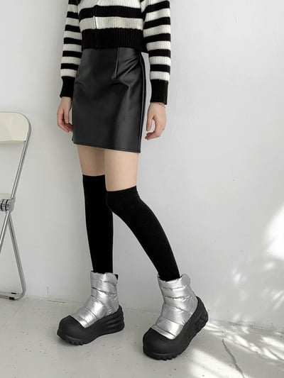 正韓NAA增高羽絨短筒雪靴5