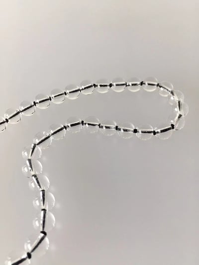 韓國NYU 透明琉璃晶球串珠OT項鍊8
