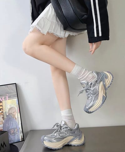 韓國 AL 霧淵旋風增高老爹鞋 (男女）7
