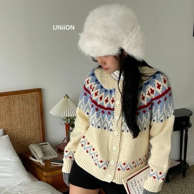 正韓UNI可愛絨毛飛行帽6