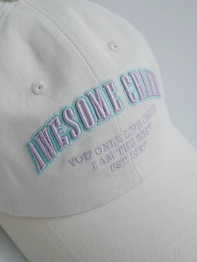 韓國UNI冠軍糖果拼色字母棒球帽9