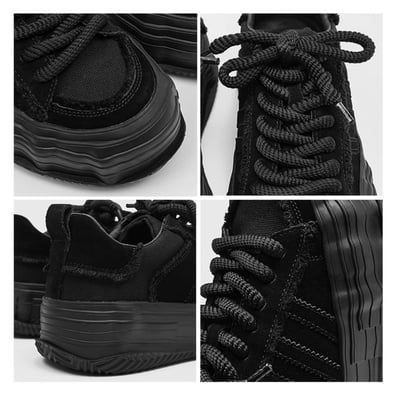 韓國 VBIN | 溶解建構厚底帆布板鞋10