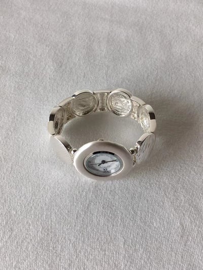 韓國NYU 法式古典刻紋元寶手錶6