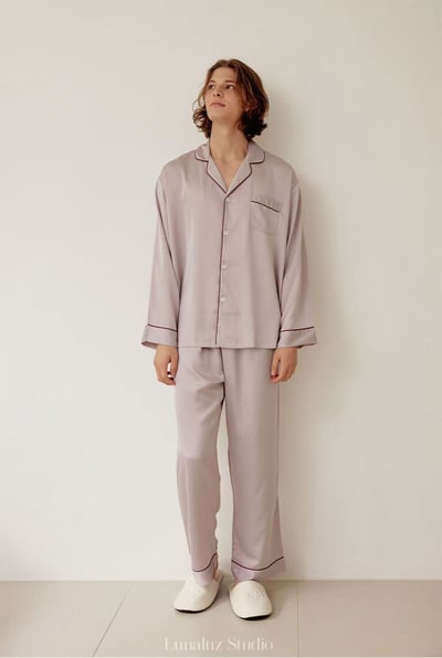 韓國 LUNA 超親膚簡約兩件男生睡衣4