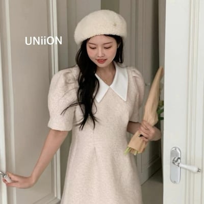 正韓UNI金扣毛呢貝雷帽6