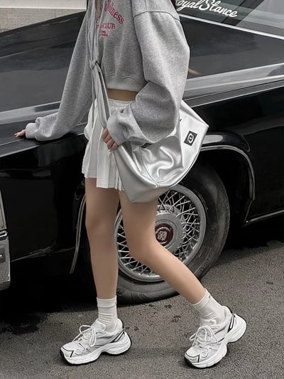 韓國 RU 纖網漸層銀系透氣老爹鞋5