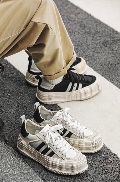 韓國 VBIN | 2.0 熊貓髒髒溶解建構厚底板鞋1