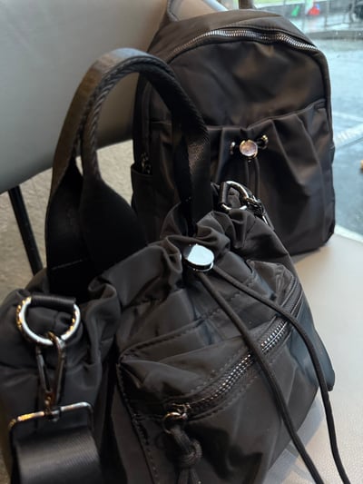 韓國爆款縮口尼龍手提側包2