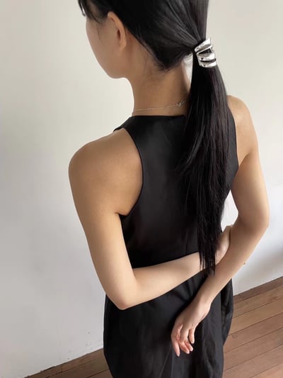 韓國NYU 復古金屬三爪不規則髮扣髮飾5