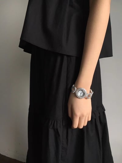 韓國NYU 法式古典岩溶繡球造型手錶6