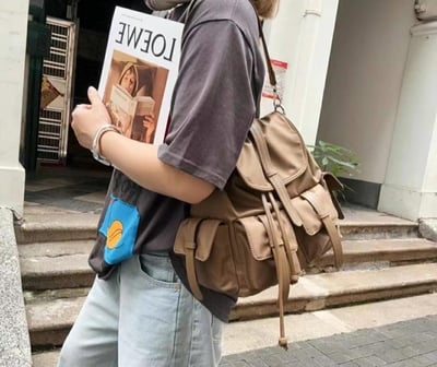 韓國TRO 多功能單肩斜挎後背包1