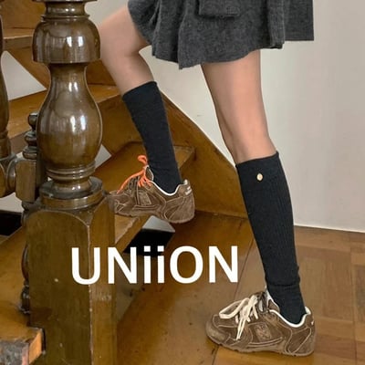 正韓UNI金扣小腿襪3