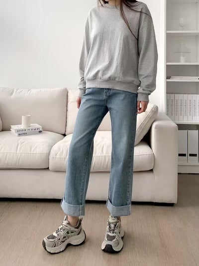 韓國 NAA 真皮黑斑園運動休閒老爹女鞋5