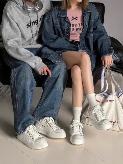 韓國 VBIN 男女款髒髒翹鼻帆布鞋6