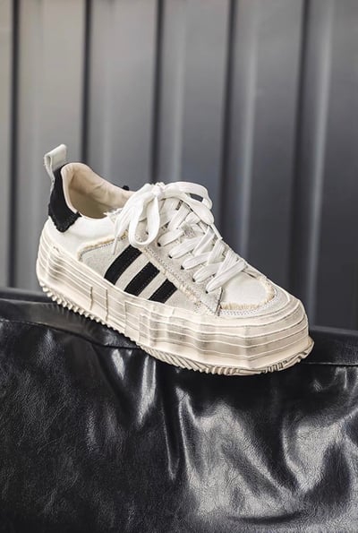 韓國 VBIN | 2.0 熊貓髒髒溶解建構厚底板鞋13