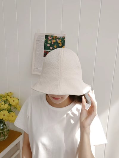 韓國 UNI 雲邊抽繩防曬盆帽夫帽1