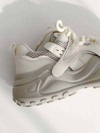 韓國 NAA 真皮海星麵包老爹運動休閒女鞋9