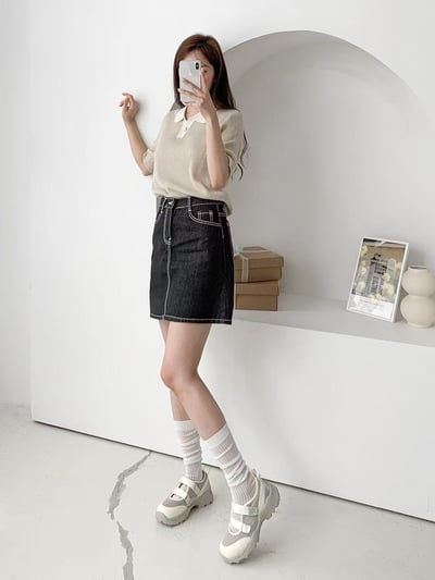 韓國 NAA 真皮兔兔洞洞休閒運動女鞋4