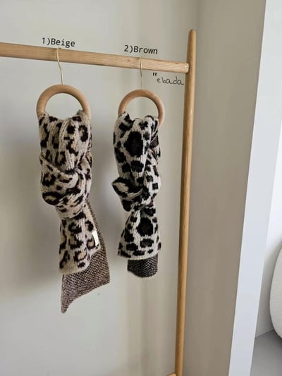 正韓爆款豹紋圍巾(6%羊毛)9