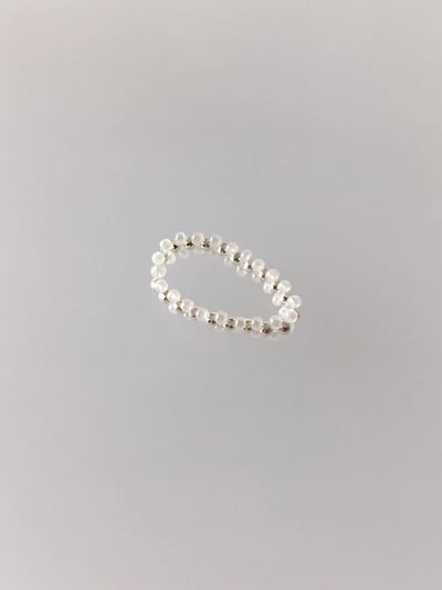 韓國NYU 細胞晶珠手工串珠純銀戒指4