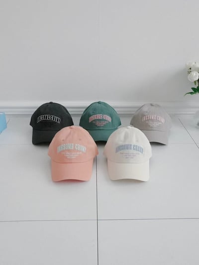 韓國UNI冠軍糖果拼色字母棒球帽4