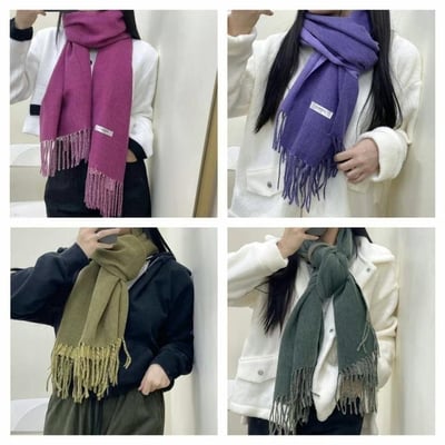 正韓EBA素色雙面兩用圍巾8