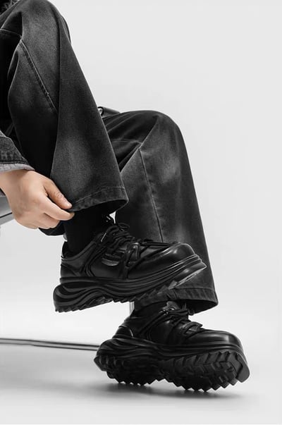 韓國 AL | 小眾原創方頭一代直軌綁繩德比鞋8